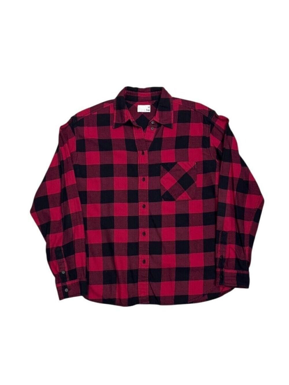 WILFRED Aritzia Plaid Casual Long Sleeve Button Up Shirt Womens Small